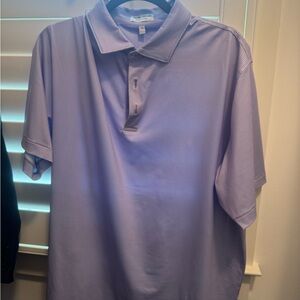 Peter Millar Lavender Micro-Check Polo